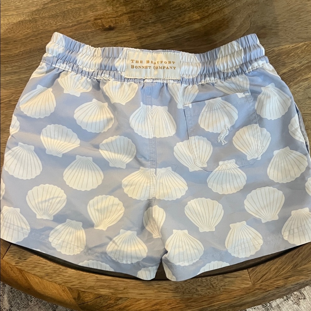 The Beaufort Bonnet Company Light Blue Shell Pattern Shorts
